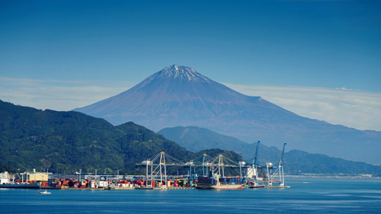 Mountain Fuji and Shizuoka prefecture in Japan